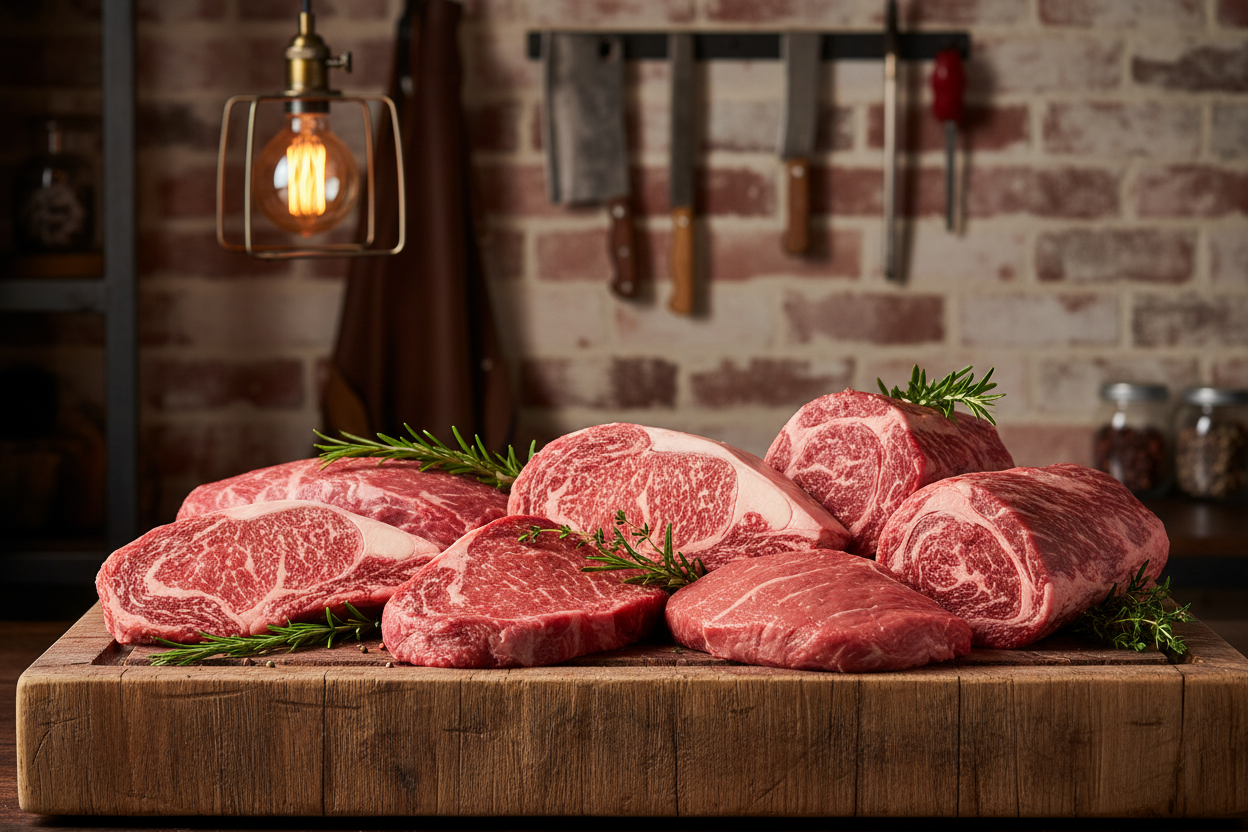 I need a hero image for my banner. My page is selling 1/4 beef box of premium spekcle park beef. People can pick their meat up from butcher. It needs to look premium as I am selling this meat